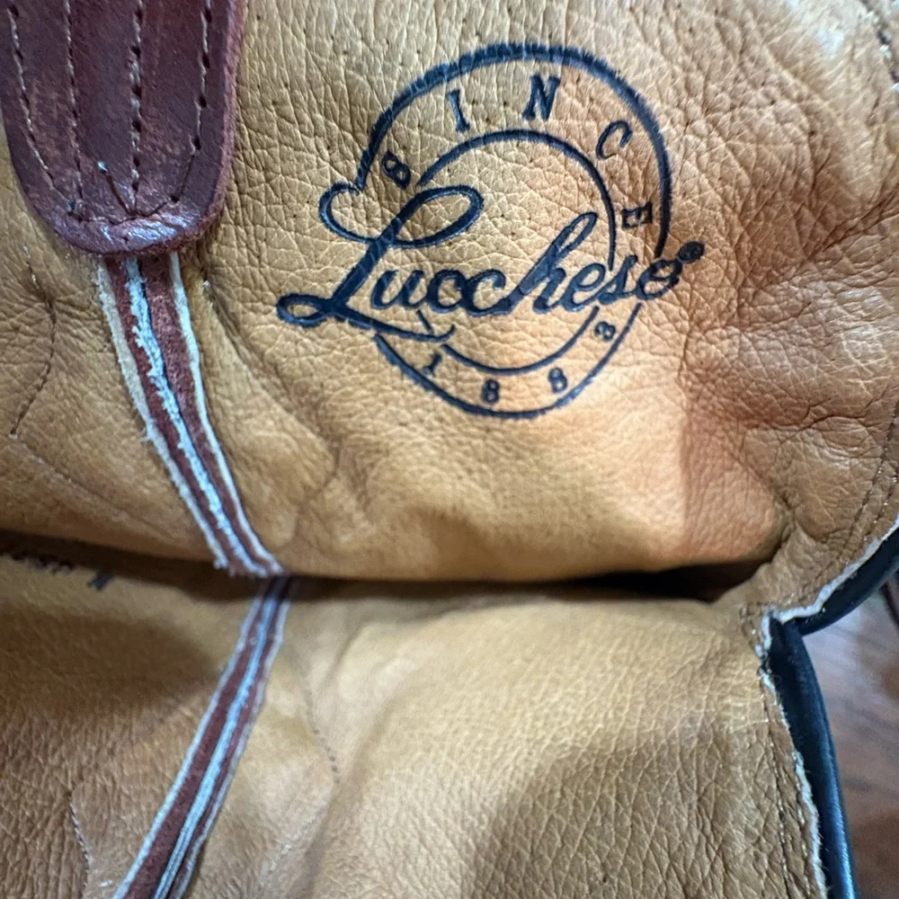 Lucchese Black and Brown Crocodile Western Boots - Picture 5 of 12